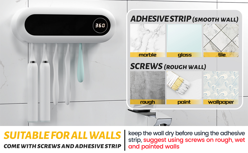 toothbrush sanitizer holder