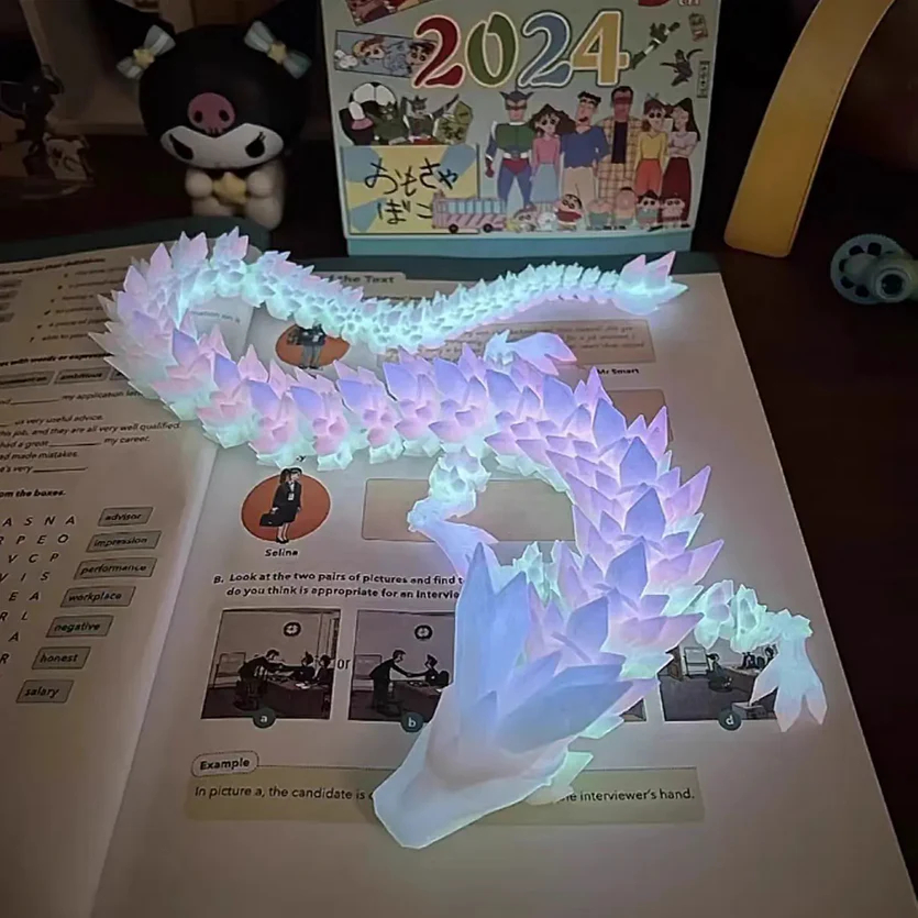 3D Printed Luminous Dragon