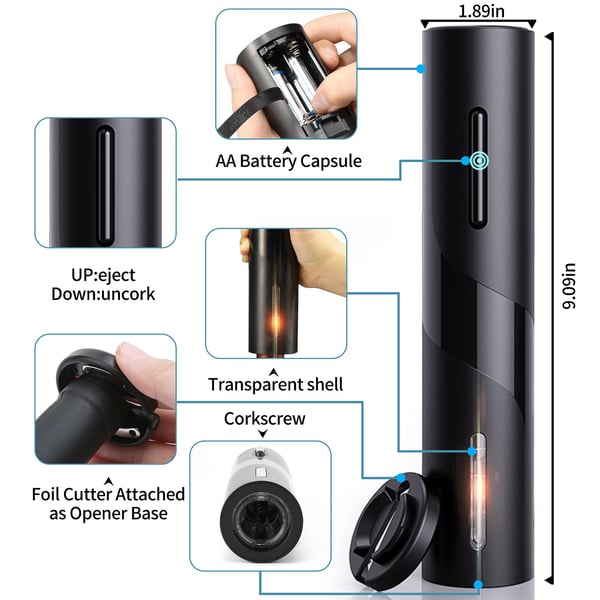 Electric Bottle Opener Set for Home Gift Party