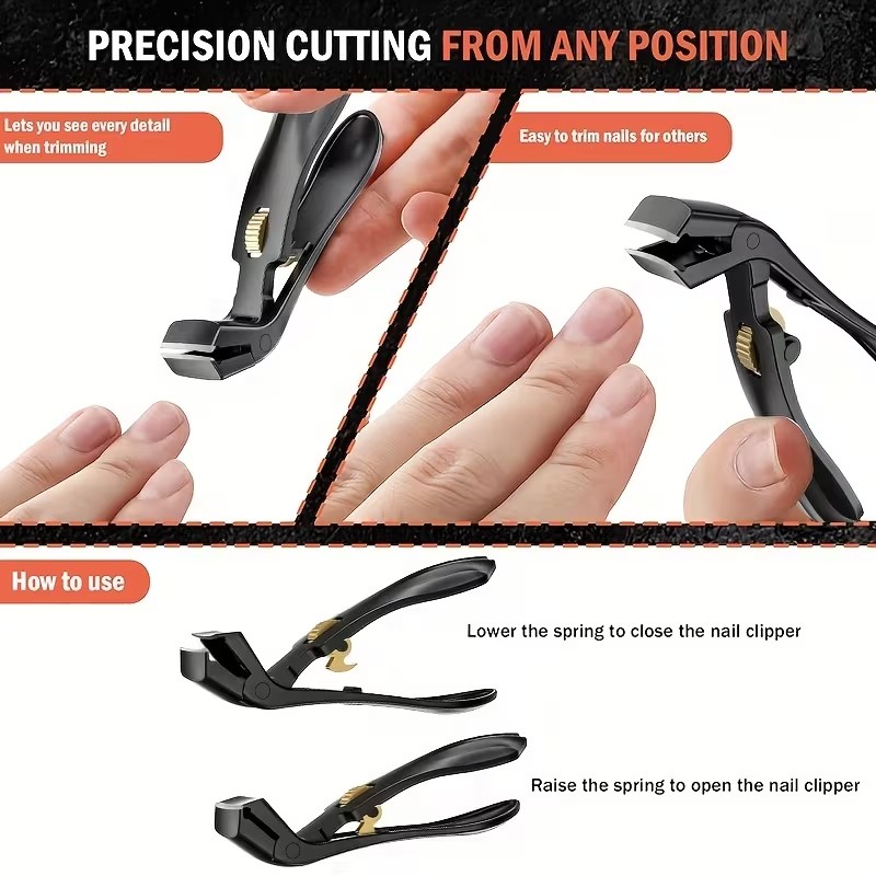 Heavy-Duty Safety Nail Clipper – Easy Trimming for Seniors