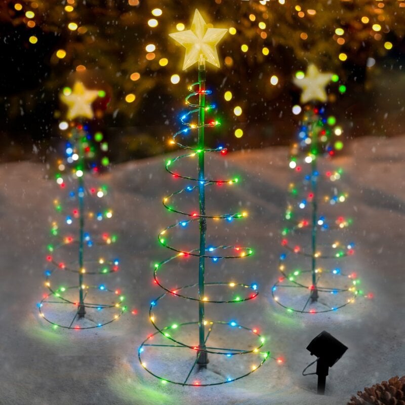 🎄 Solar LED Christmas Tree Decoration String Lights