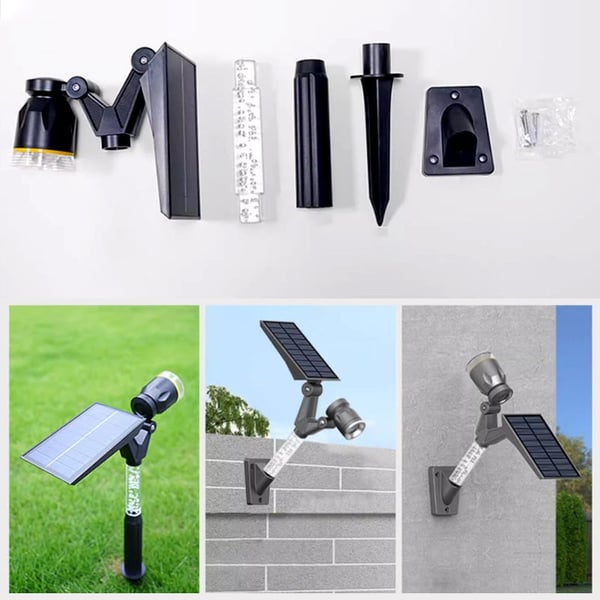 2025 Upgrade Solar Garden Spotlight-Wall Mounted & Ground Insert
