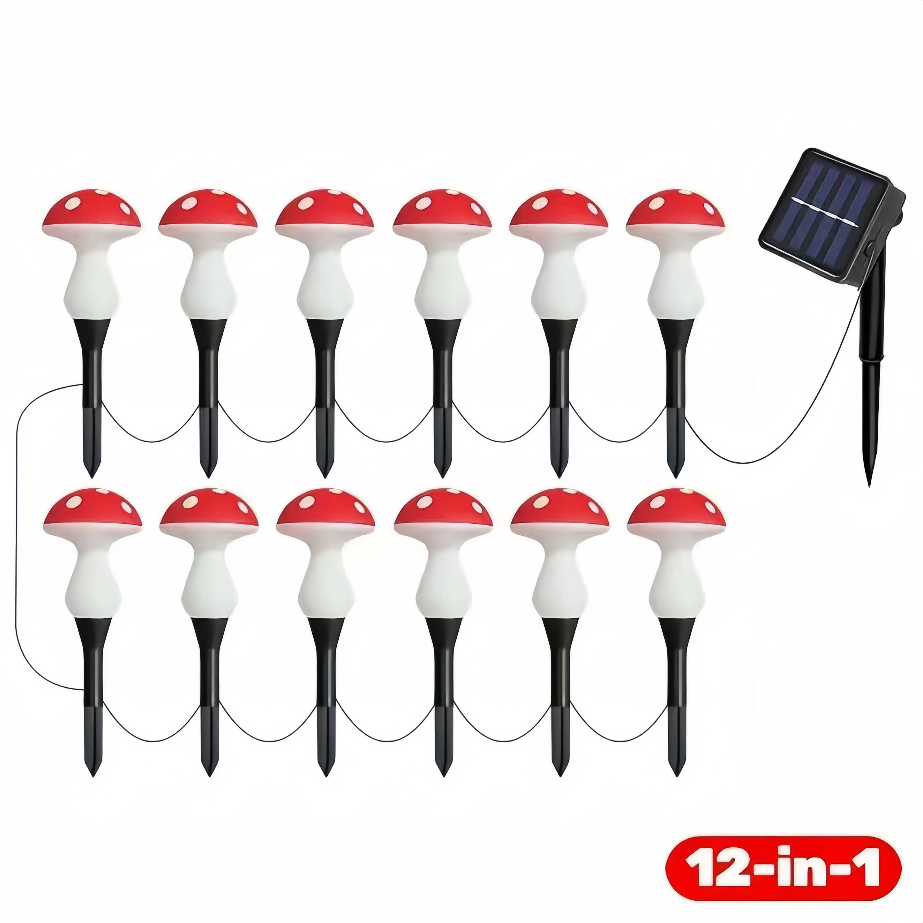 🍄Solar Powered Mushroom Shaped Garden Glow Light