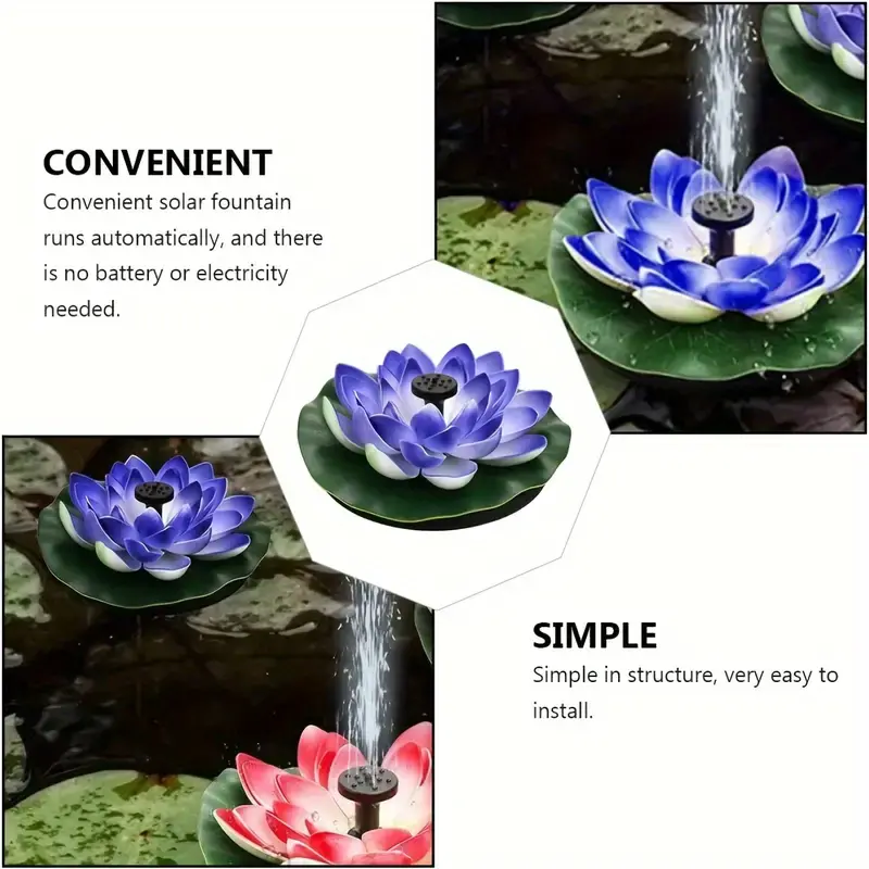 1pc mini solar water fountain create a serene garden oasis with a floating bird bath details 3