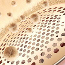 3D Mesh Cover with 3 sized holes