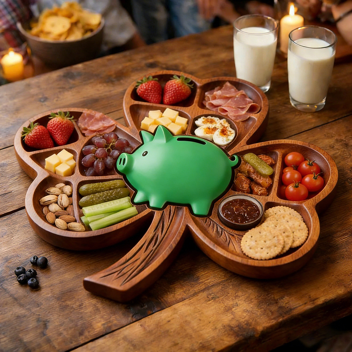 The Carved Feast Collection Handcrafted Solid Wood Charcuterie Board