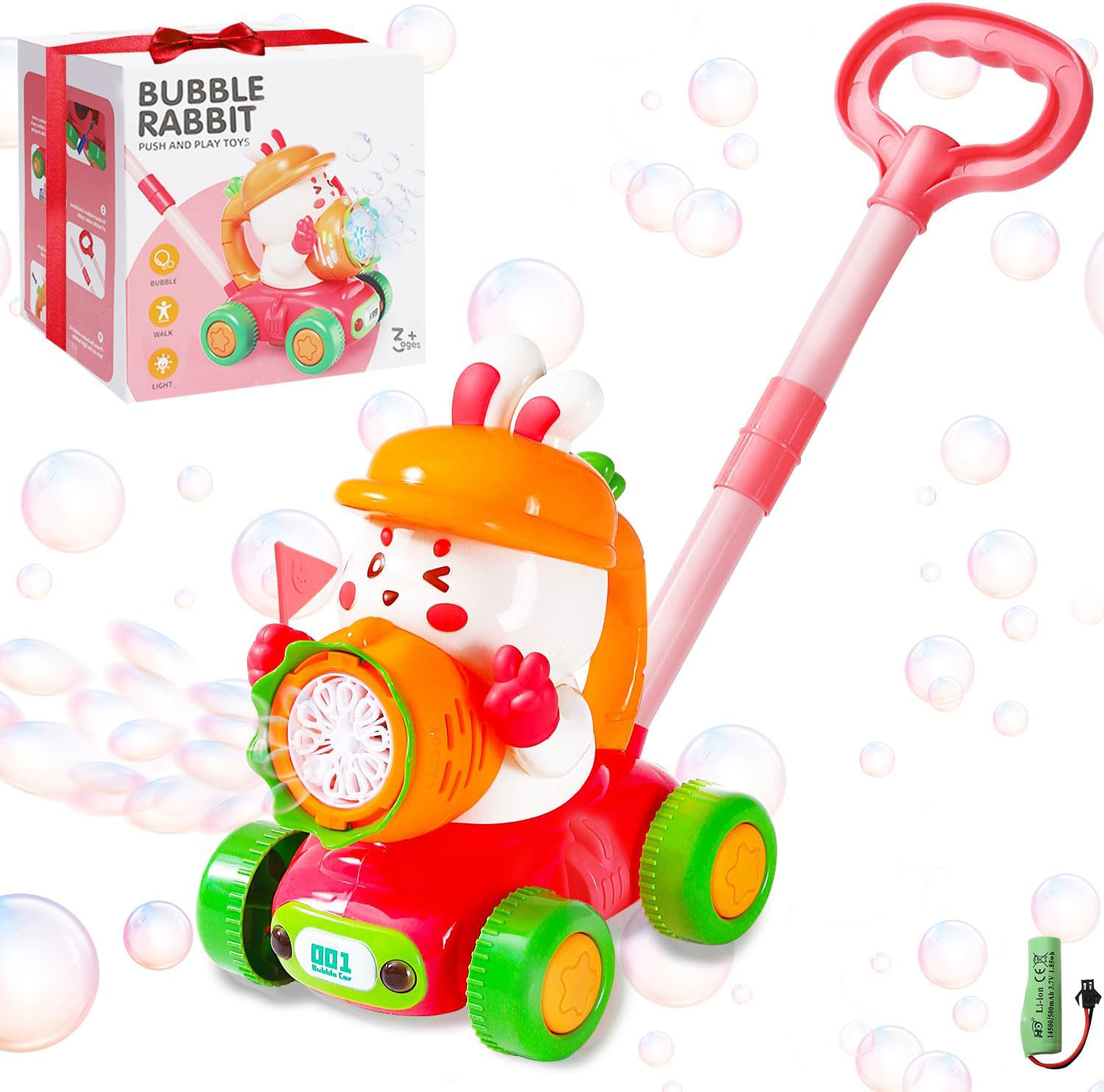 2-in-1 Animal Automatic Bubble Machine- Easter Party Essential & Outdoor Adventure Buddy!