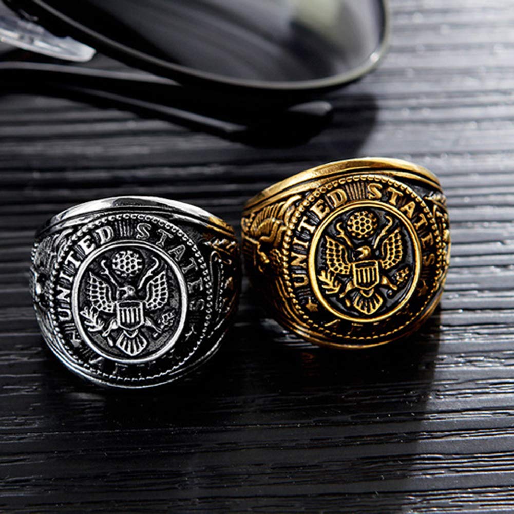 US Military Vintage Eagle Ring