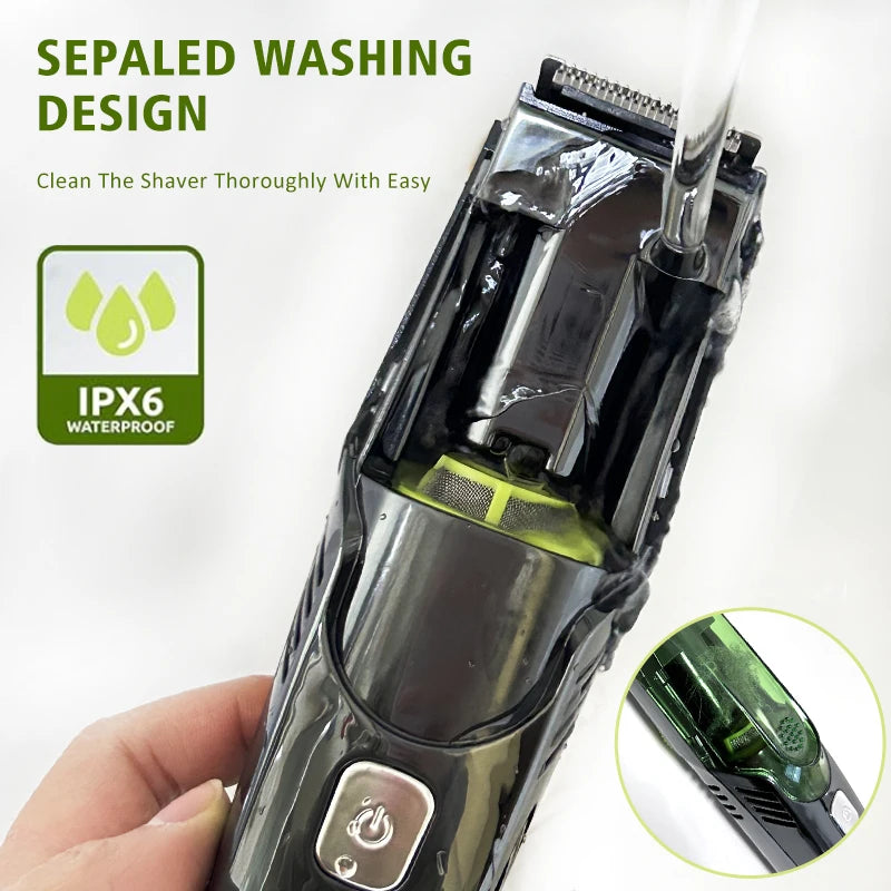 Vacuum Beard Trimmer for Men