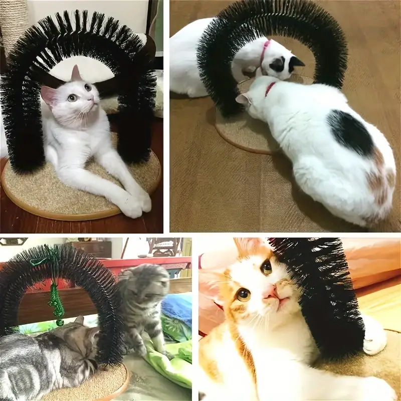 🐱Cat Self-Groomer - Bristle Ring Brush Scratcher