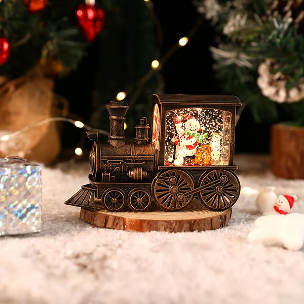 🎅Christmas Eve train snowflake Music Box