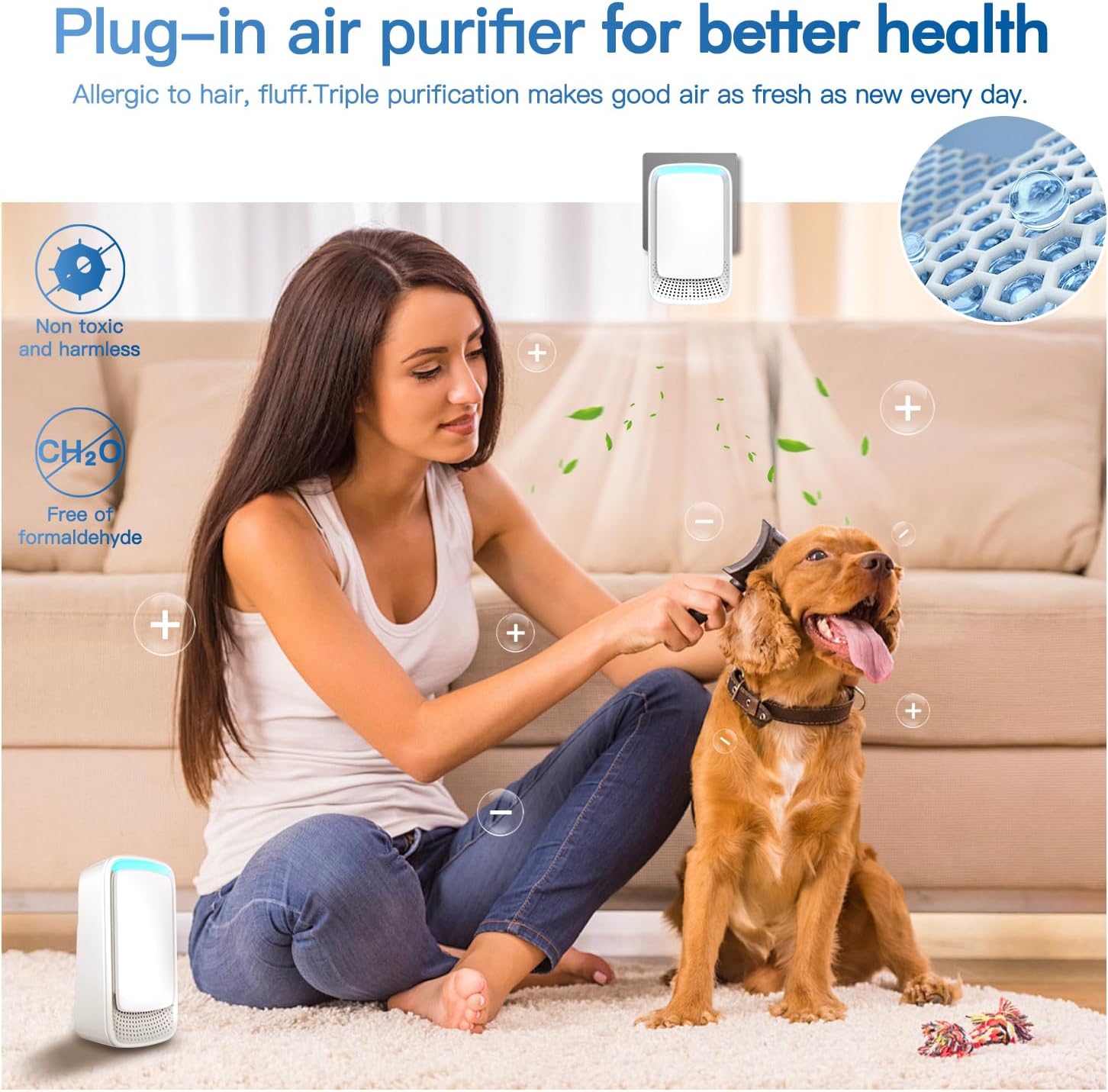 Air Purifier Room Mold Deodorizer Pet Odor Eliminator