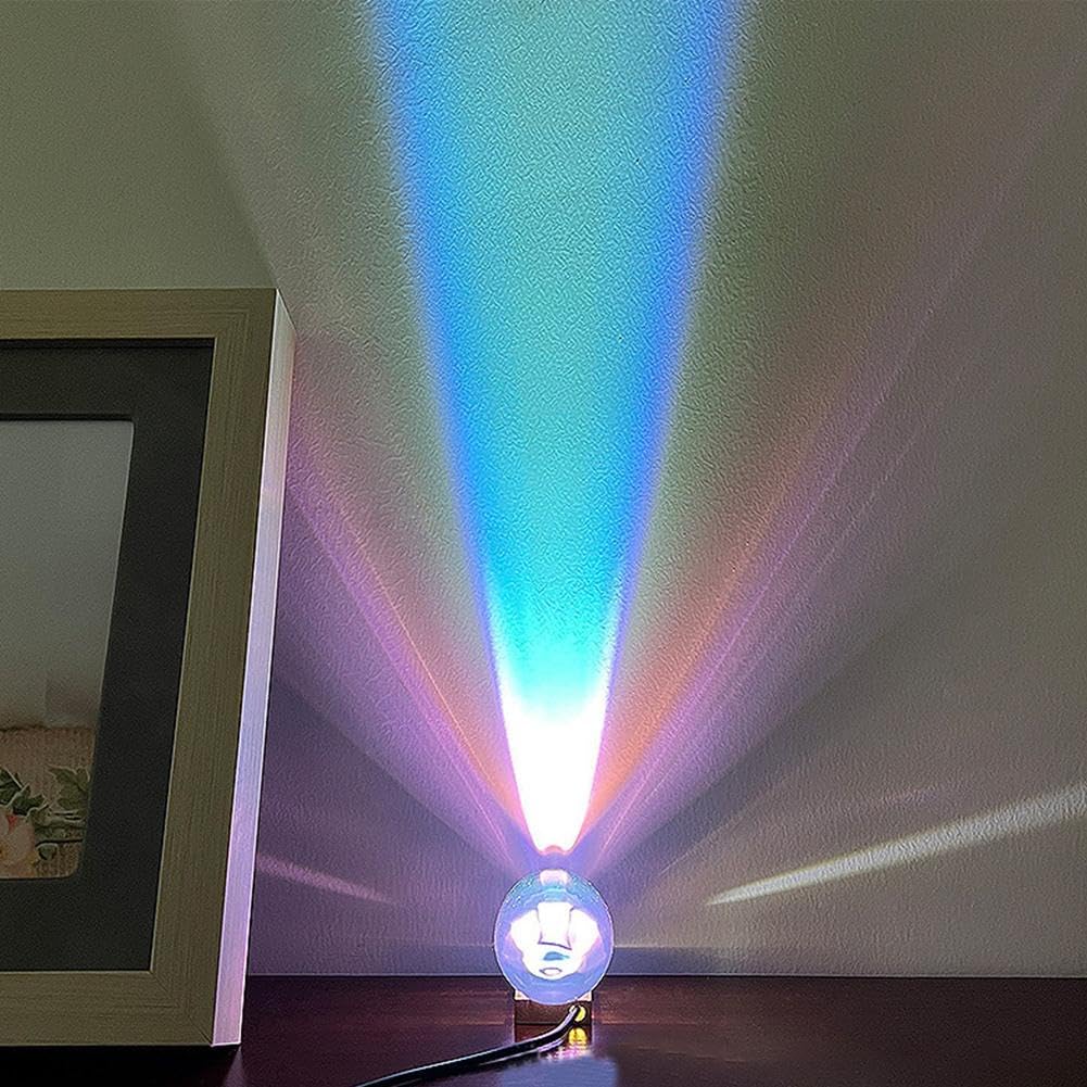 Valentine's Day Gift Angel Eyes Projection Rainbow Night Light