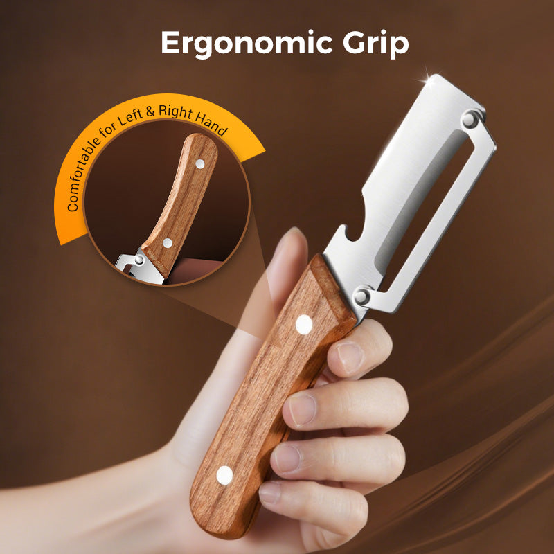 🔪 All-in-One Stainless Steel Peeler
