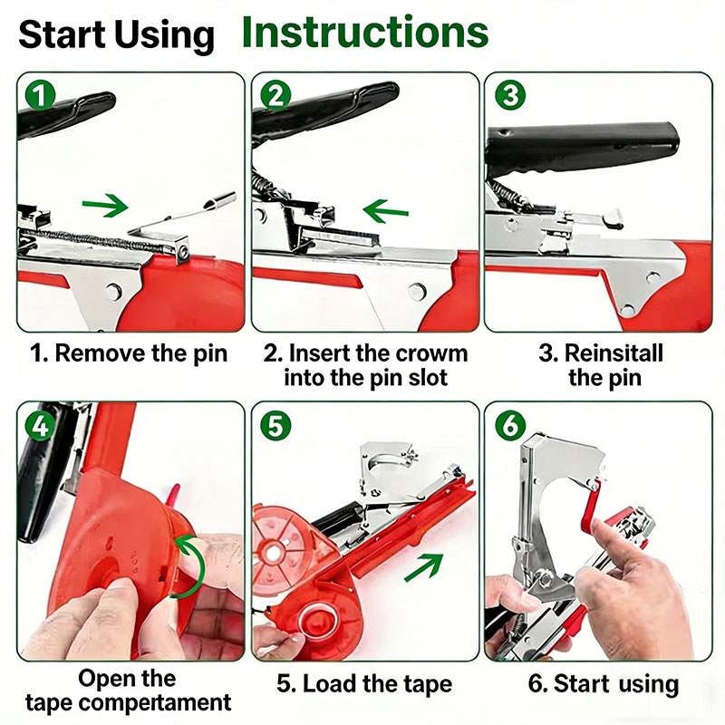 🌱 All-in-One Plant Tying Tool – Fast, Easy Garden & Vine Support ✨