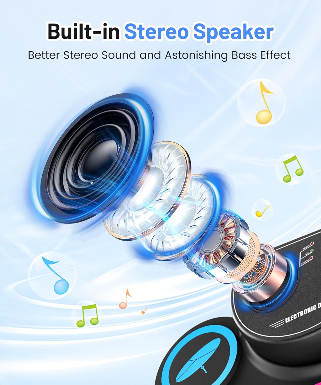 Electronic Drum Set，Great Christmas Holiday Gift for Kids