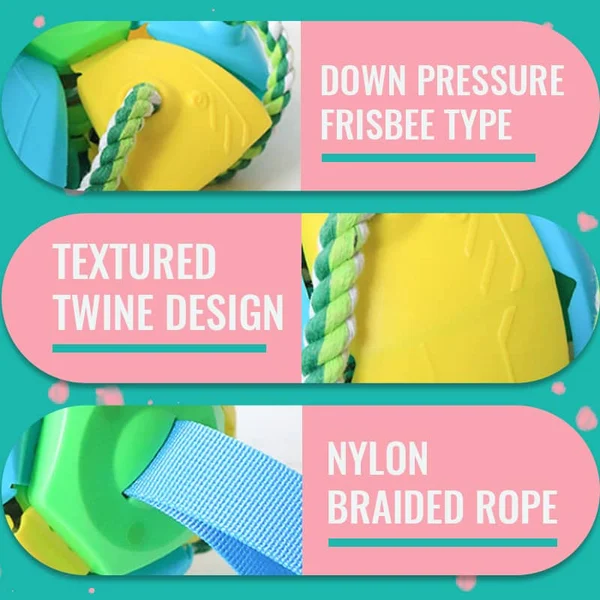 49% OFF🔥Dog Flying Ball With Tug Of War