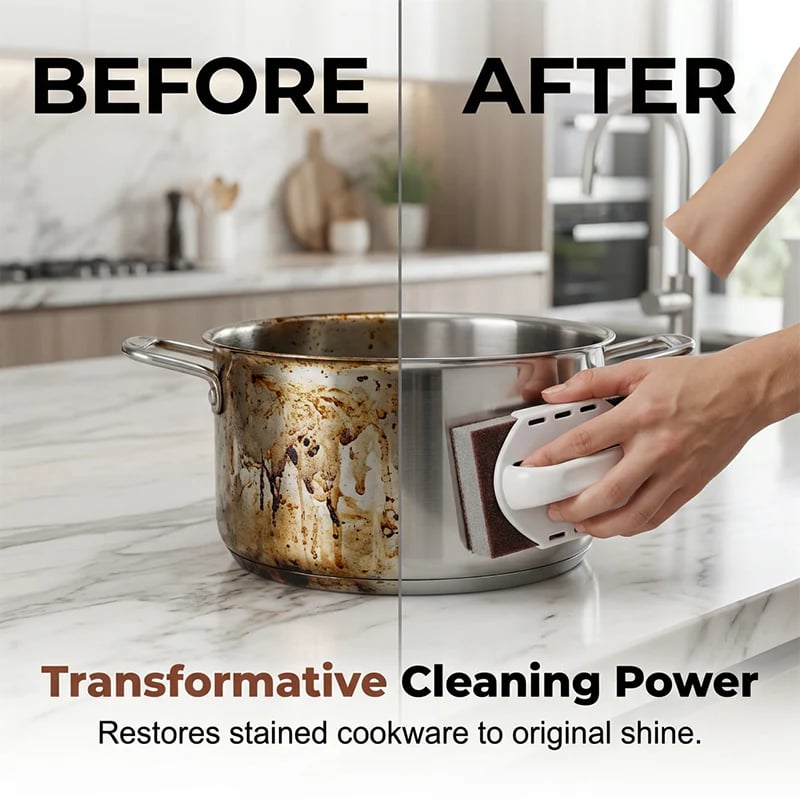 Emery Sponge Scrubber for Heavy-Duty Cleaning