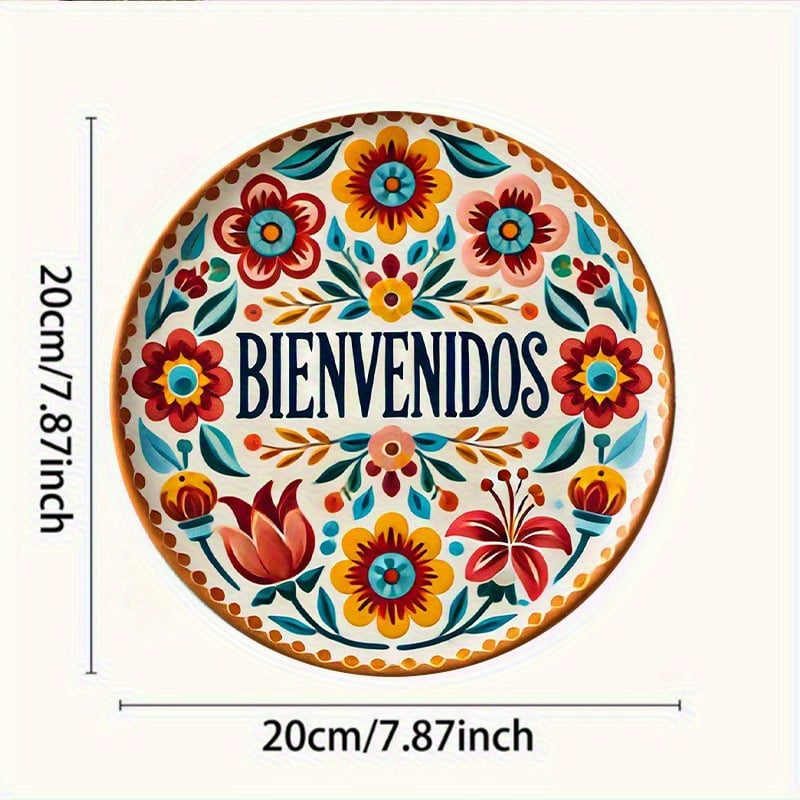 🌈 Welcome To My Happy Place" Round Sign