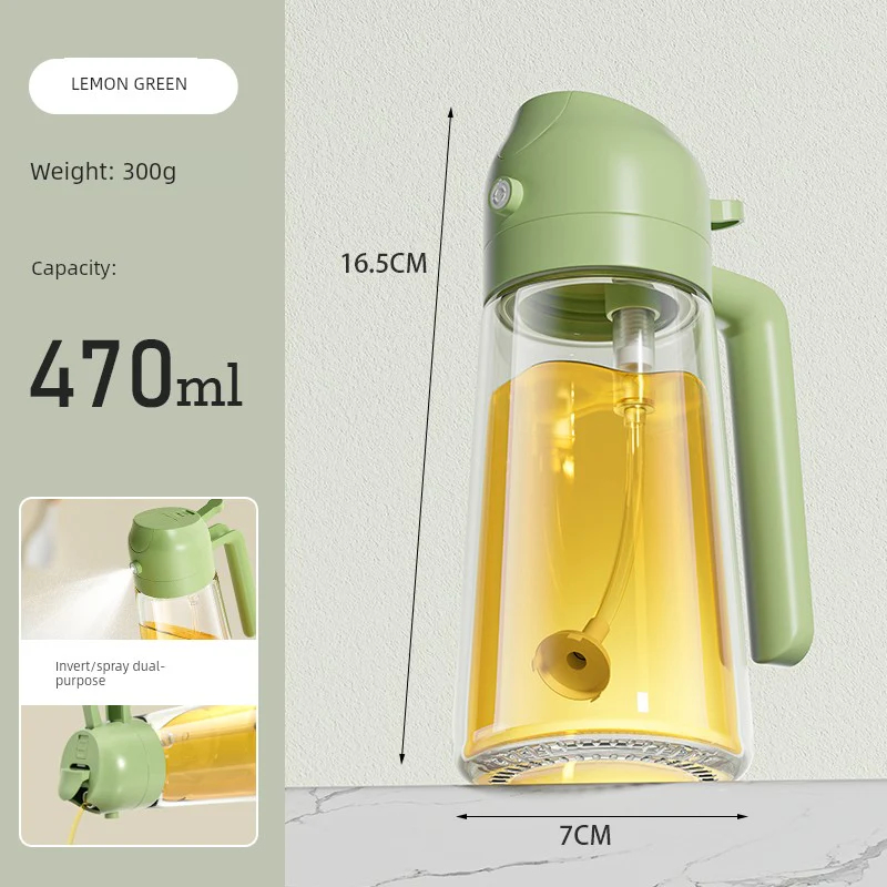 ✨HOT SALE💕2 in 1 Glass Oil Sprayer & Dispenser🔥