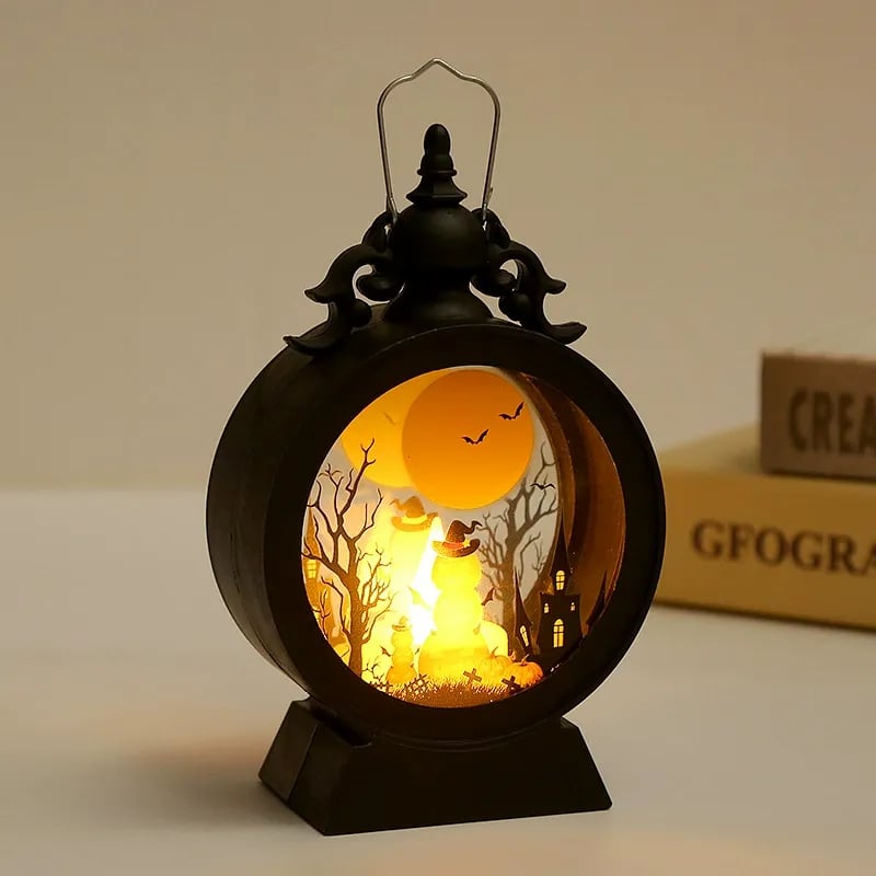 🎃💡Halloween Retro Round Portable Lantern