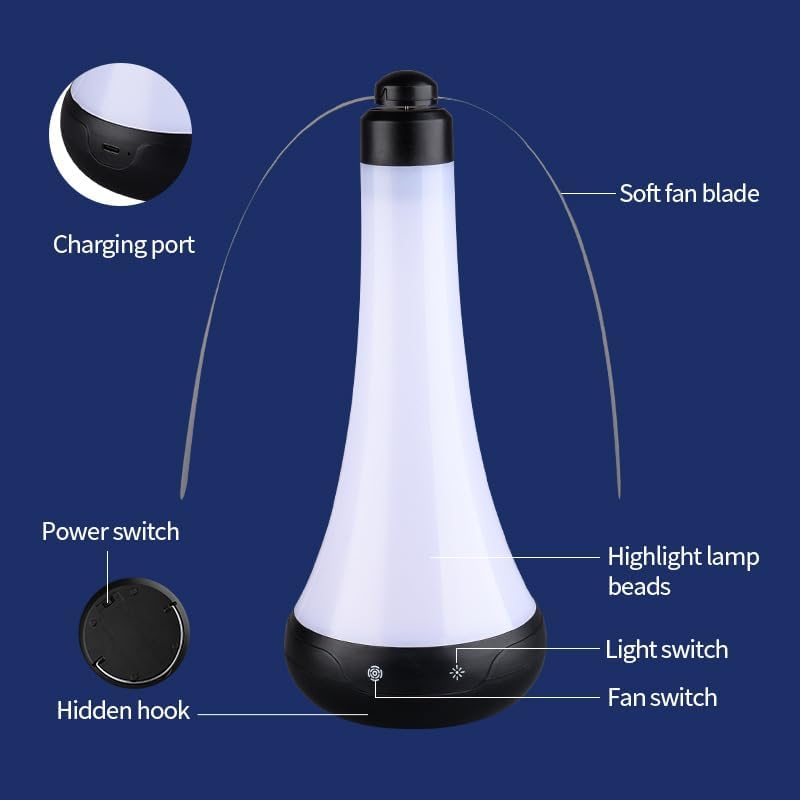 Desktop Fly Repellent Fan With Insect Repellent Lamp