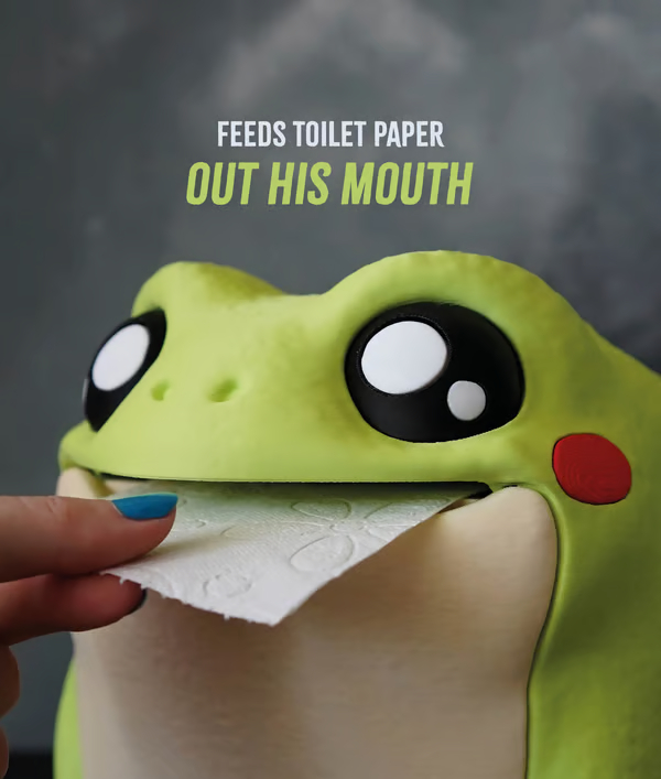 Frodrick the Frog 🐸 Toilet Paper Dispenser