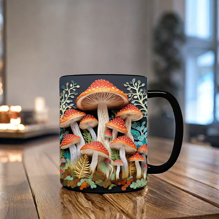 (🔥HOT SALE NOW 49% OFF) -3D Magic Mushrooms Mug