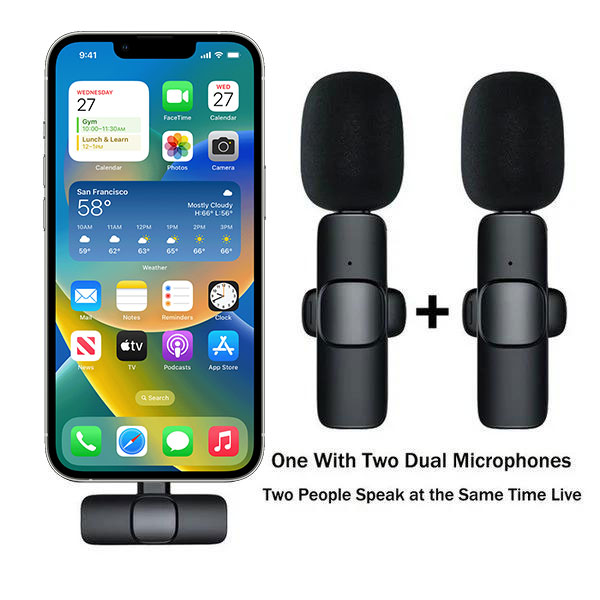 🔥LAST DAY 48% OFF🔥New Wireless Lavalier Microphone