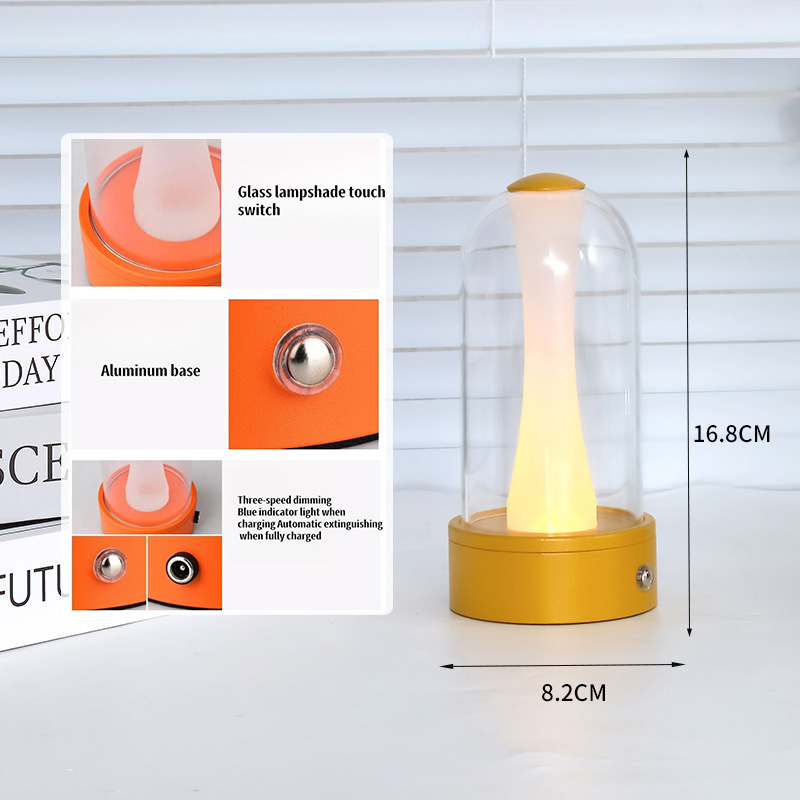 LED Touch Glass Night Light