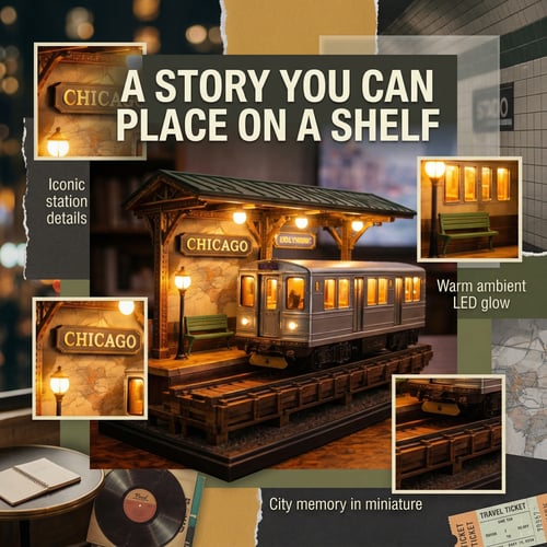 🔥49% OFF - 🚋Chicago "L" Train Miniature Lamp