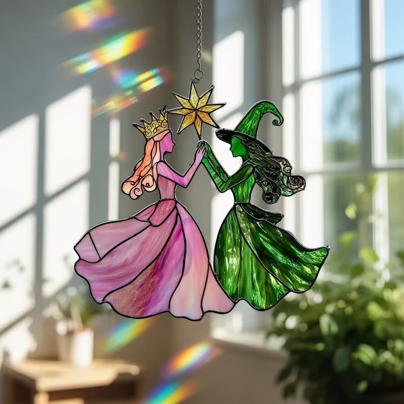 🔥Last Day 49% OFF -🔮Princess & Witch Colorful Suncatcher
