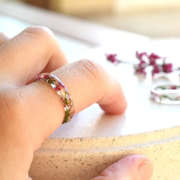🌸2025 Spring New Sale - Handmade Floral Ring