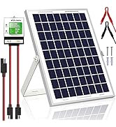 SOLPERK 10W Solar Panel，12V Solar Panel Charger Kit+8A Controller，Suitable for Automotive, Motorc...