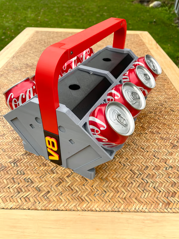 Car Engine Block cooler - Inspired Can Cooler Shaped Like Pistons
