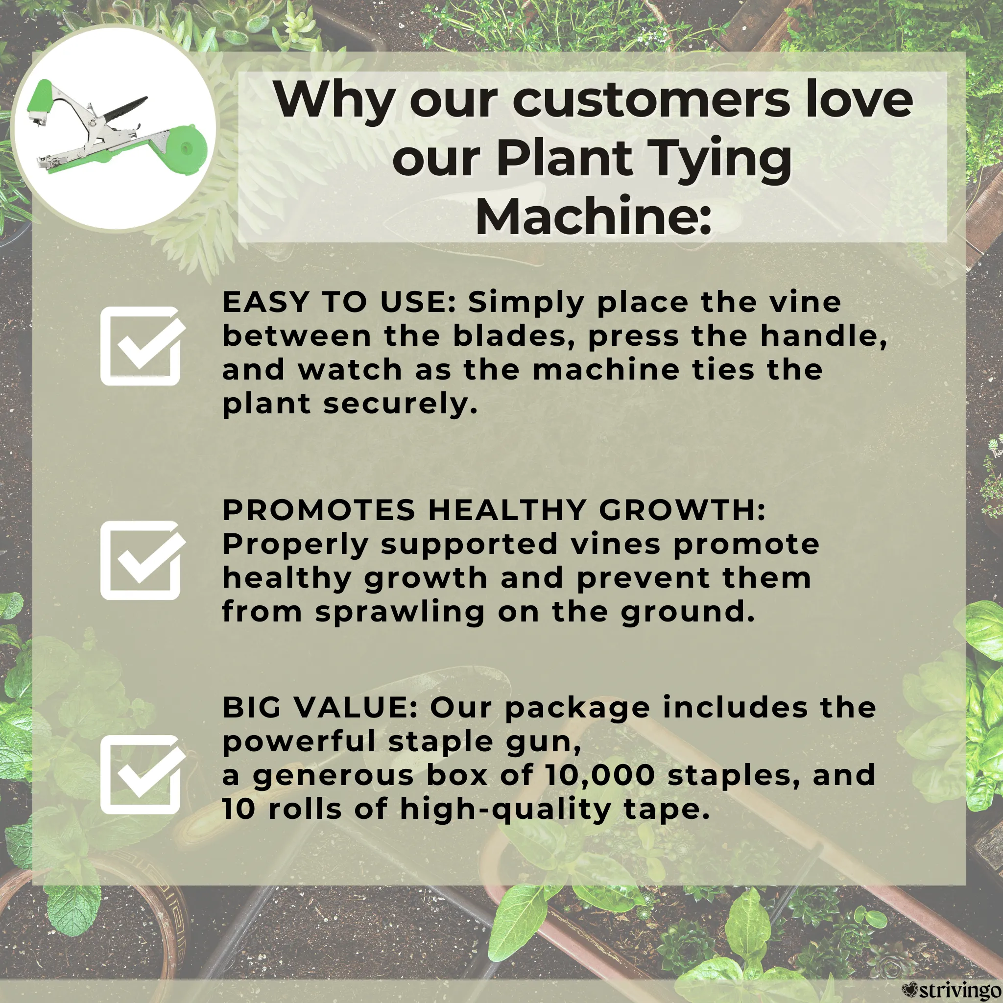 🔥49% OFF ENDS TODAY | 💥 Plant Tying Machine