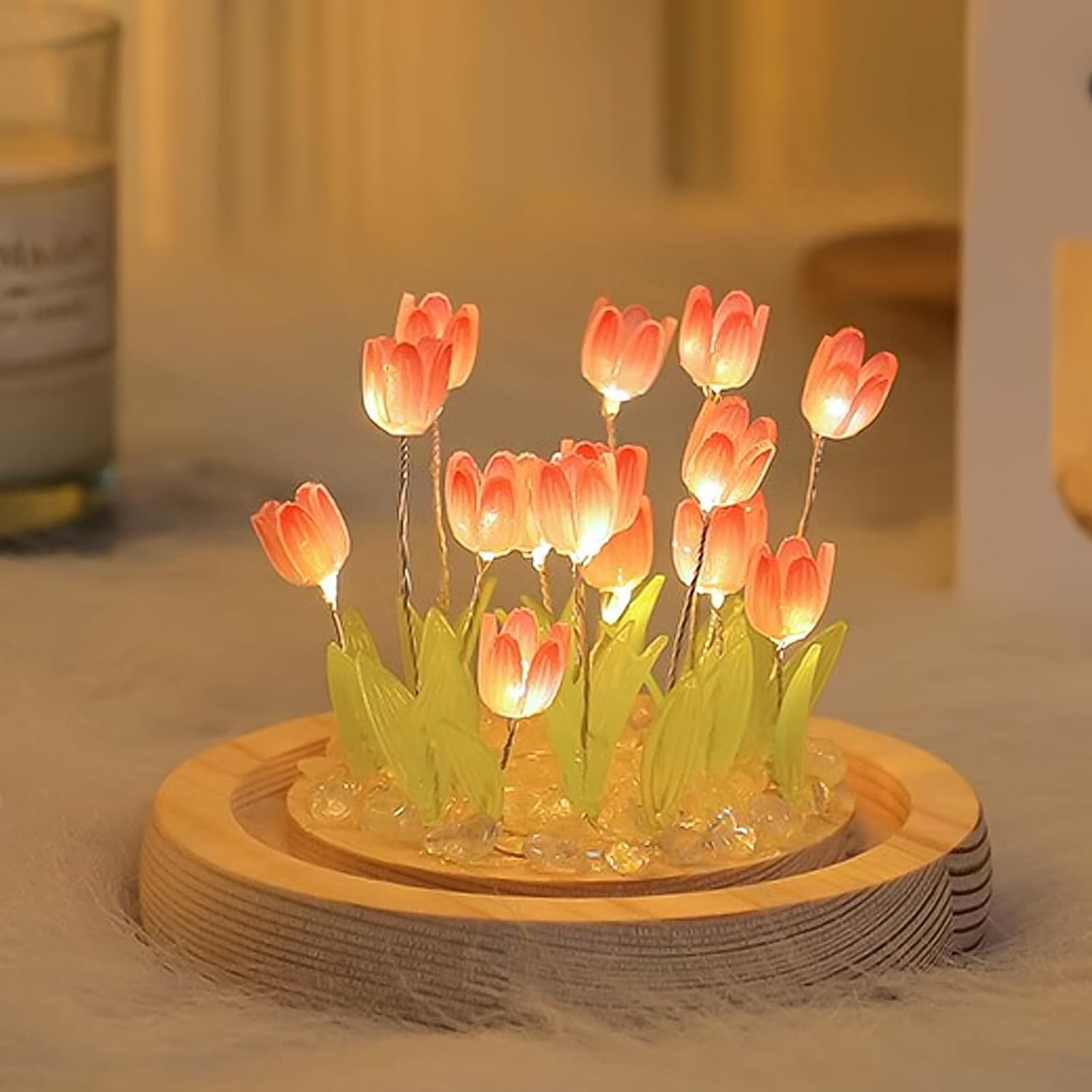 Tulips Night Light Cute Flower Lamp