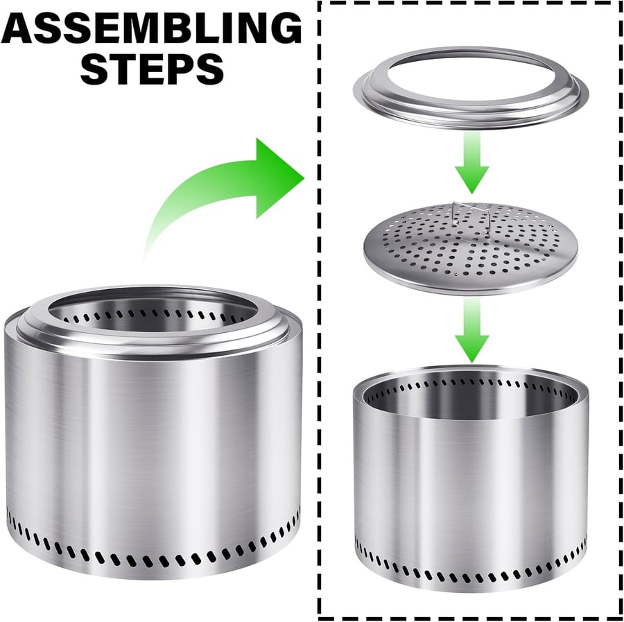 🎄Christmas Sales 49% OFF -Portable Smokeless Tabletop Firepit