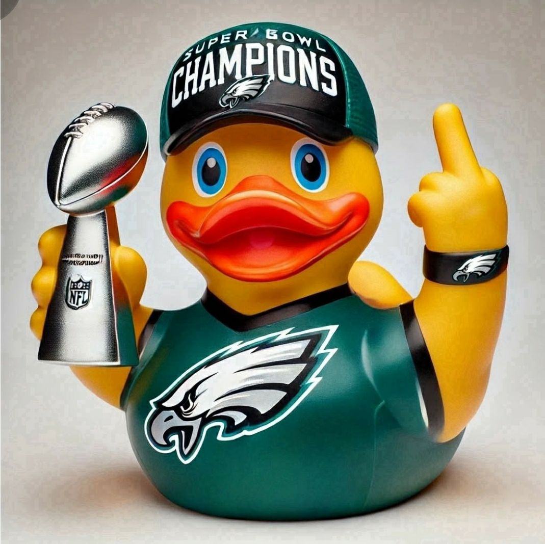 Philadelphia Eagles Super Bowl Champions Resin Ducks Ornament