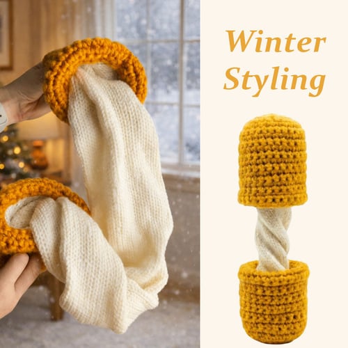 🧀 Cozy Mozzarella Cheese Scarf – Warm Hands & Big Smiles! 🧣❄️ Perfect Winter Fun!