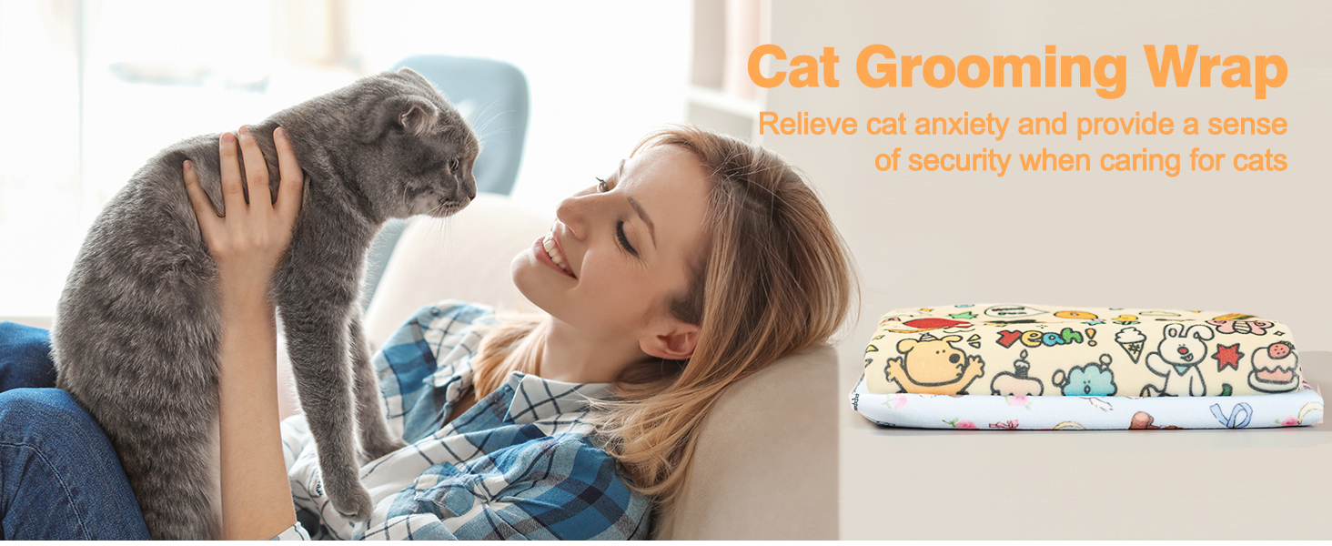 猫咪剪指甲包巾 猫咪襁褓包巾 猫咪襁褓包巾 猫咪美容包巾