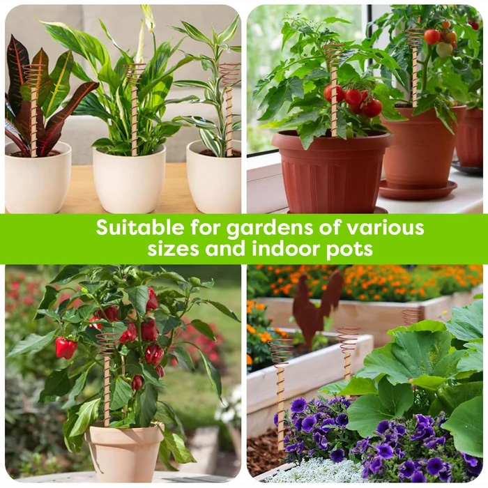 12"Electroculture Plant Stakes, High-Yield, Eco-Friendly