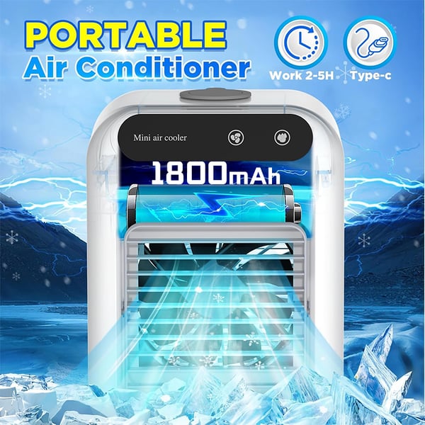 Portable AC with 2 Speeds & 2 Mist Modes