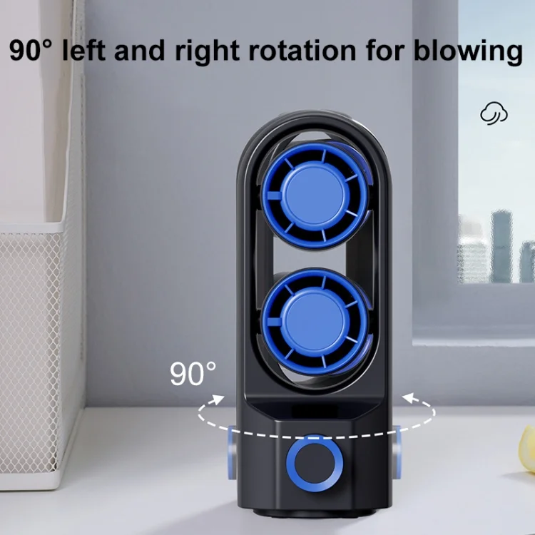Intelligent Digital Display 100-Speed Stepless Speed Desktop Shaking Head Tower Fan