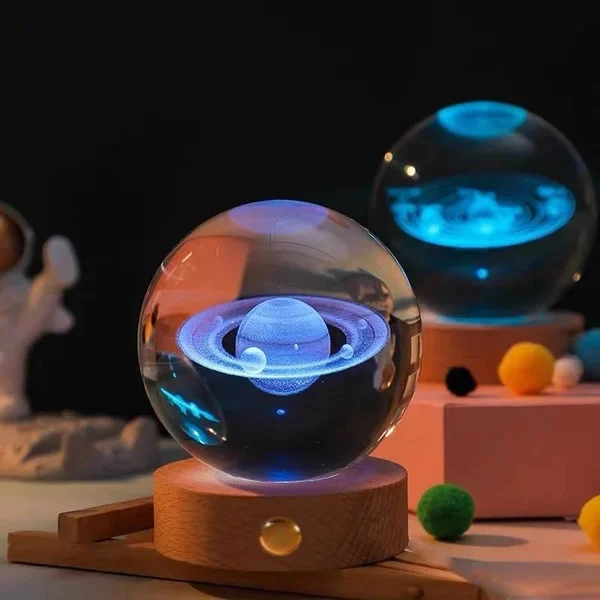  3D Planet Crystal Ball