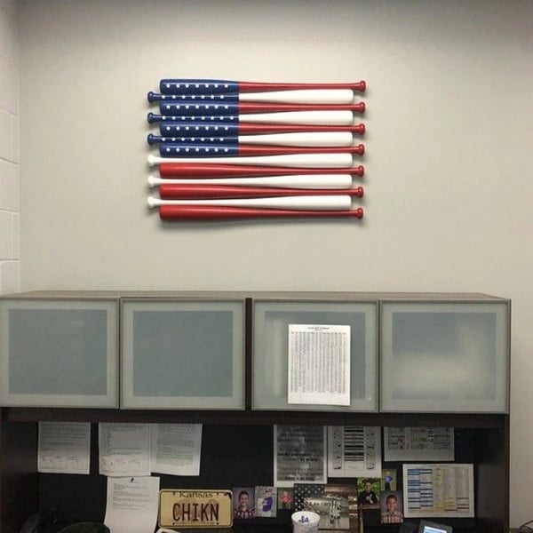 ❤️Handmade Baseball Bats American Flag
