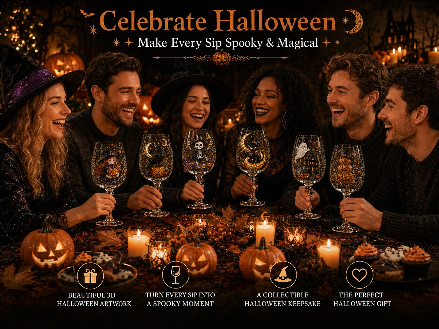 Halloween Party Glass