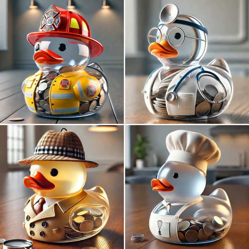 Everyday Hero Duck Piggy Bank