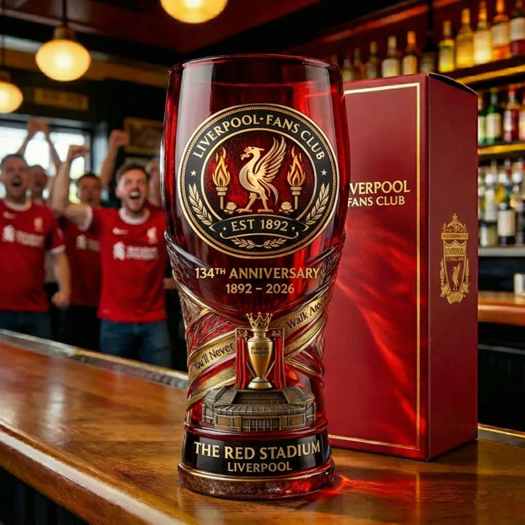 Liverpool Football Club 134Th Anniversary Beer Glass