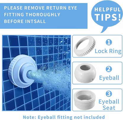 Solar Pool Fountain with Lights Dual Arc